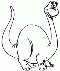 Desenho para pintar - dinossauro 1 